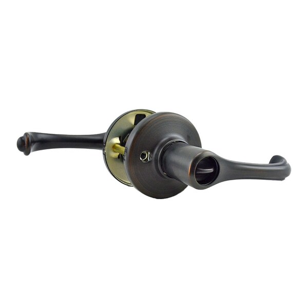 Dorian Lever Privacy Door Lock with New Chassis and 6AL Latch and RCS Strike Venetian Bronze Finish
